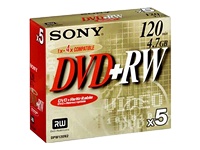 5DPW120A Sony CD/DVD/Blu-ray Media (DVD+RW)