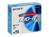5DMR47AS16 Sony CD/DVD/Blu-ray Media (DVD-R)