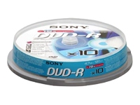 10DMR47BSP Sony CD/DVD/Blu-ray Media (DVD-R)