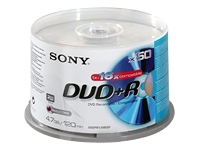 50DPR120BSP Sony CD/DVD/Blu-ray Media (DVD+R)