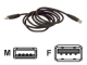 BELKIN USBcable2.0 A/A m/f 300cm BLK F3U134B10 Kabel mm USB kabel