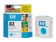 HP No82 Ink cyan 69ml HV DSJ500 800PS C4911A Skriver Tilbehør Blekkpatron