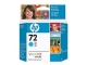 HP 72 ink cyan Vivera 69ml C9398A Skriver Tilbehr Blekkpatron