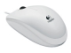 LOGITECH B110 opt. USB Mouse white OEM 910-001804 Tastatur/Mus Mus